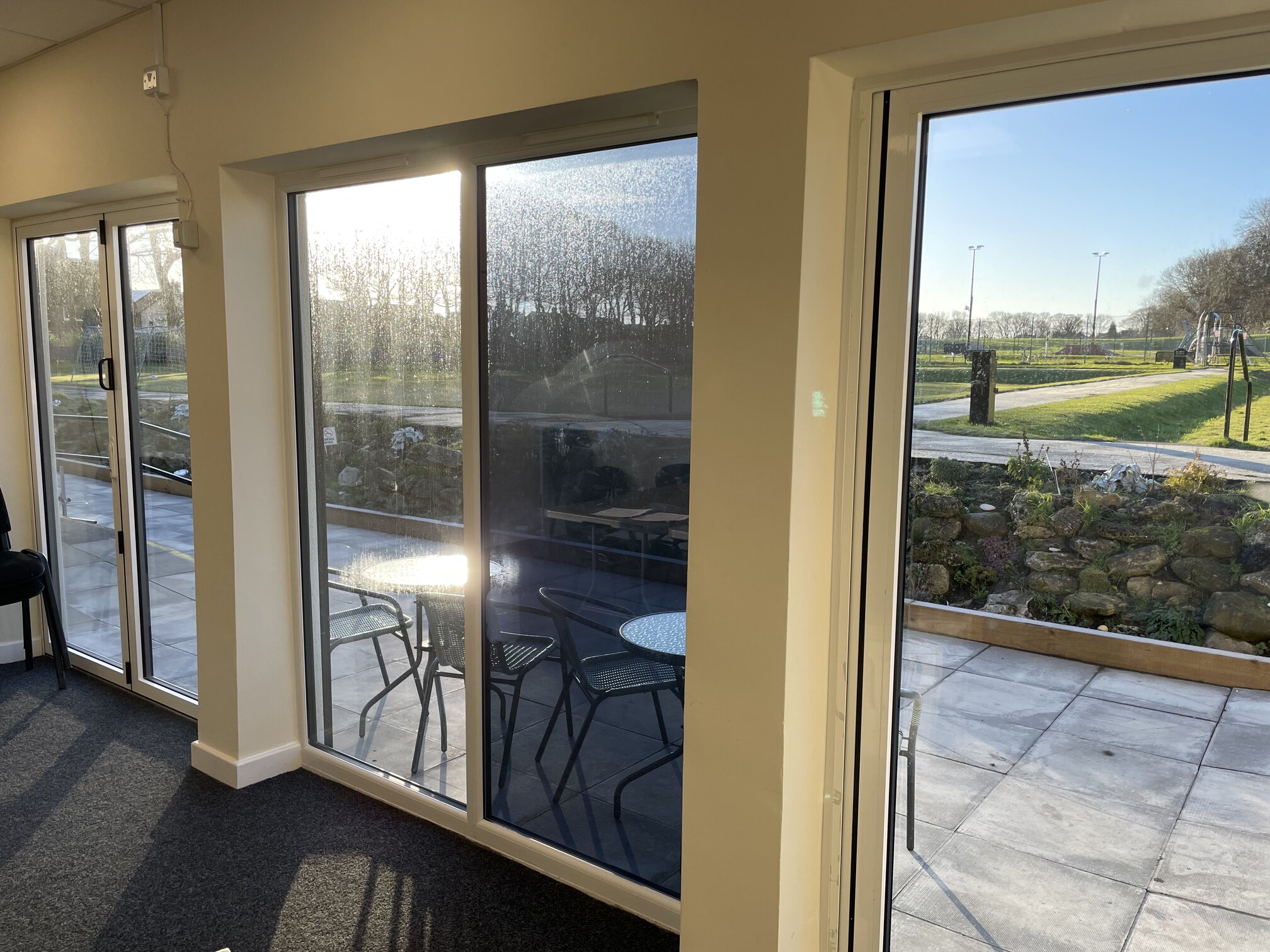 Architectural window film installation