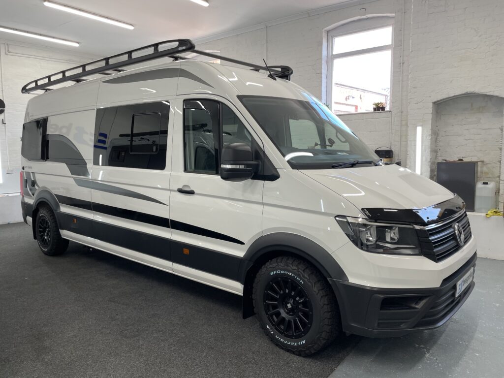 Volkswagen Crafter camper van conversion finish