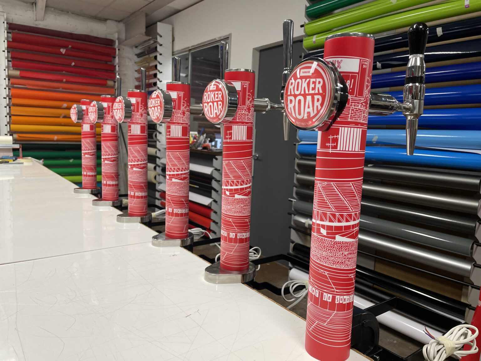 Shopfront signage installation